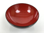 Japanese Lacquered Wooden Lidded Bowl Soup Owan Vtg Simple Brown Red LB201-KT - Bowl-chidorivintage.com
