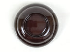 Japanese Lacquered Wooden Lidded Bowl Soup Owan Vtg Simple Brown Red LB201-KT - Bowl-chidorivintage.com