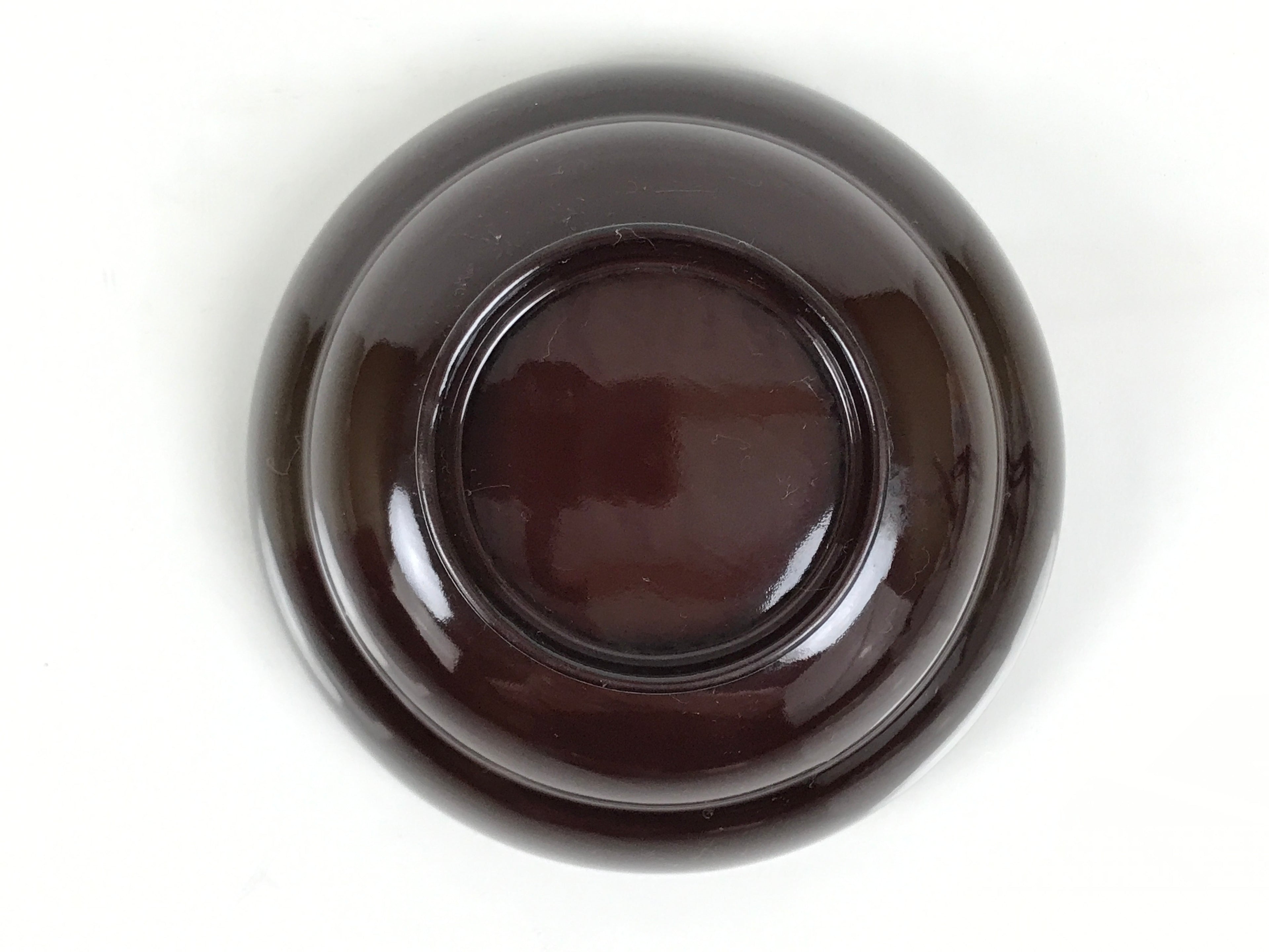Japanese Lacquered Wooden Lidded Bowl Soup Owan Vtg Simple Brown Red LB201-KT - Bowl-chidorivintage.com