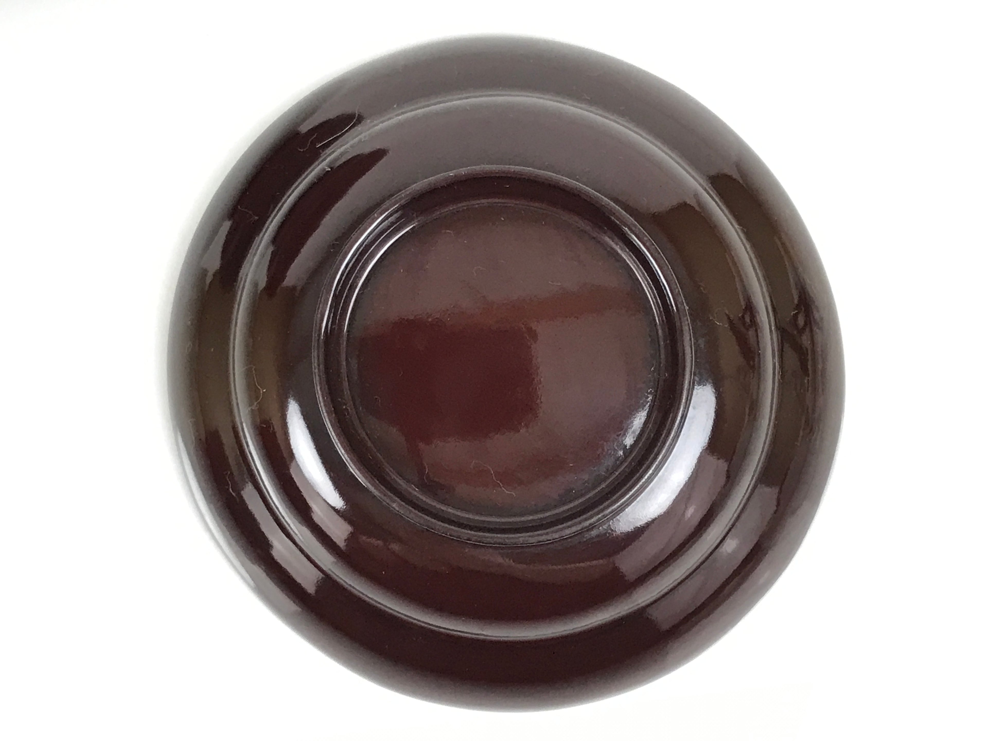 Japanese Lacquered Wooden Lidded Bowl Soup Owan Vtg Simple Brown Red LB202-KT - Bowl-chidorivintage.com
