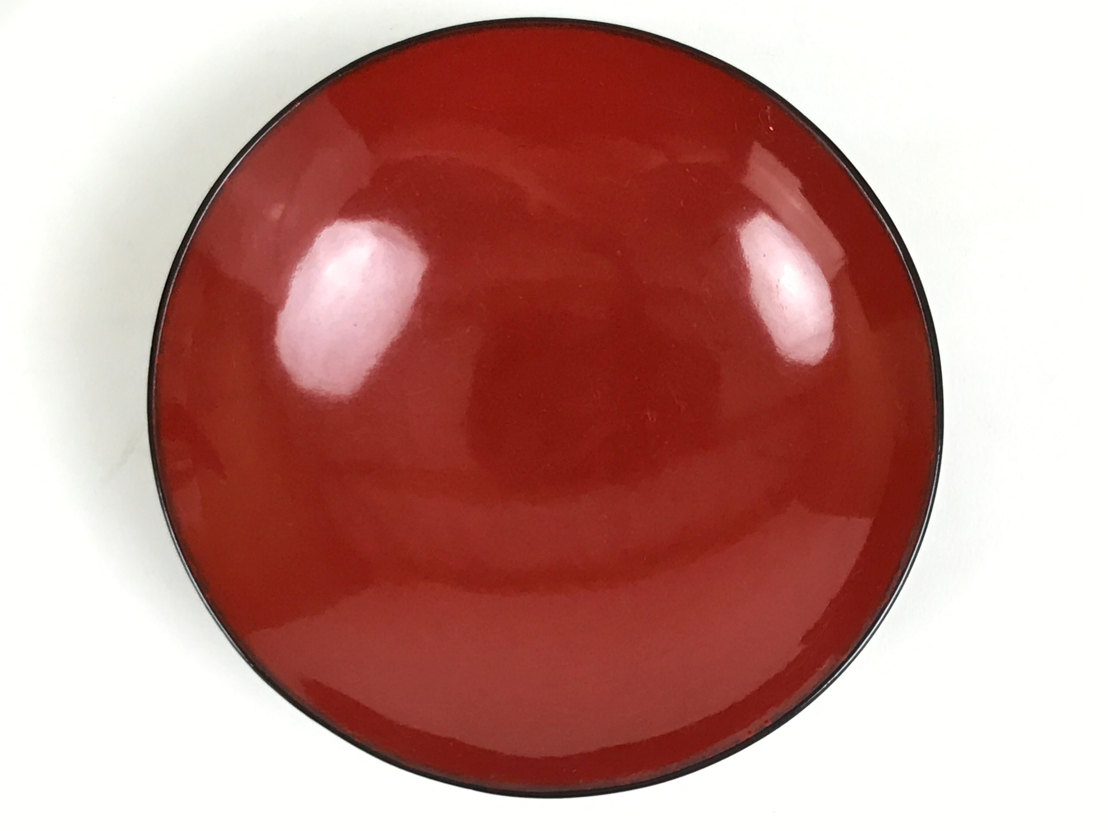 Japanese Lacquered Wooden Lidded Bowl Soup Owan Vtg Simple Brown Red LB202-KT - Bowl-chidorivintage.com