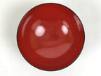 Japanese Lacquered Wooden Lidded Bowl Soup Owan Vtg Simple Brown Red LB202-KT - Bowl-chidorivintage.com