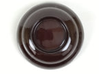 Japanese Lacquered Wooden Lidded Bowl Soup Owan Vtg Simple Brown Red LB202-KT - Bowl-chidorivintage.com