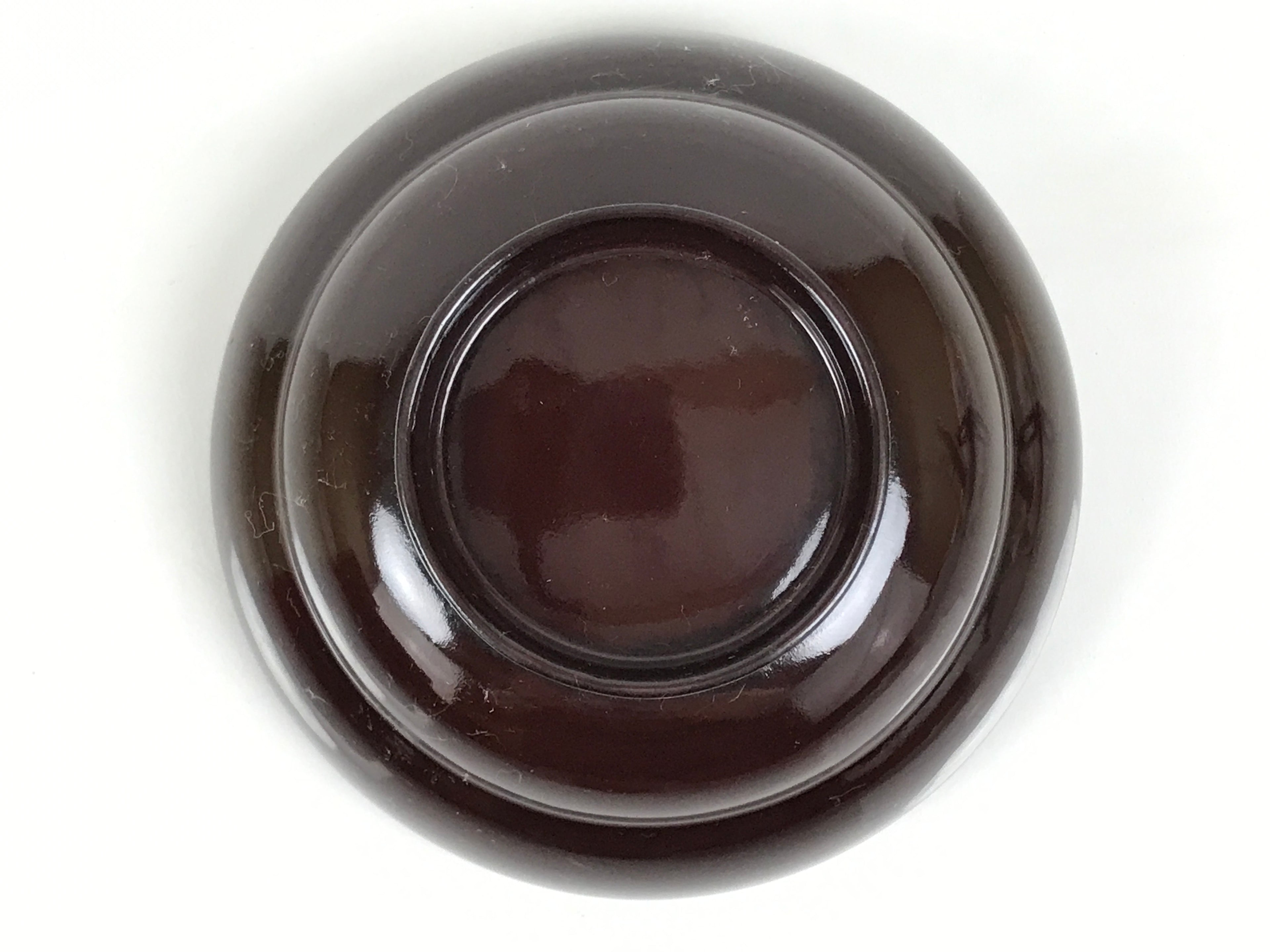 Japanese Lacquered Wooden Lidded Bowl Soup Owan Vtg Simple Brown Red LB202-KT - Bowl-chidorivintage.com