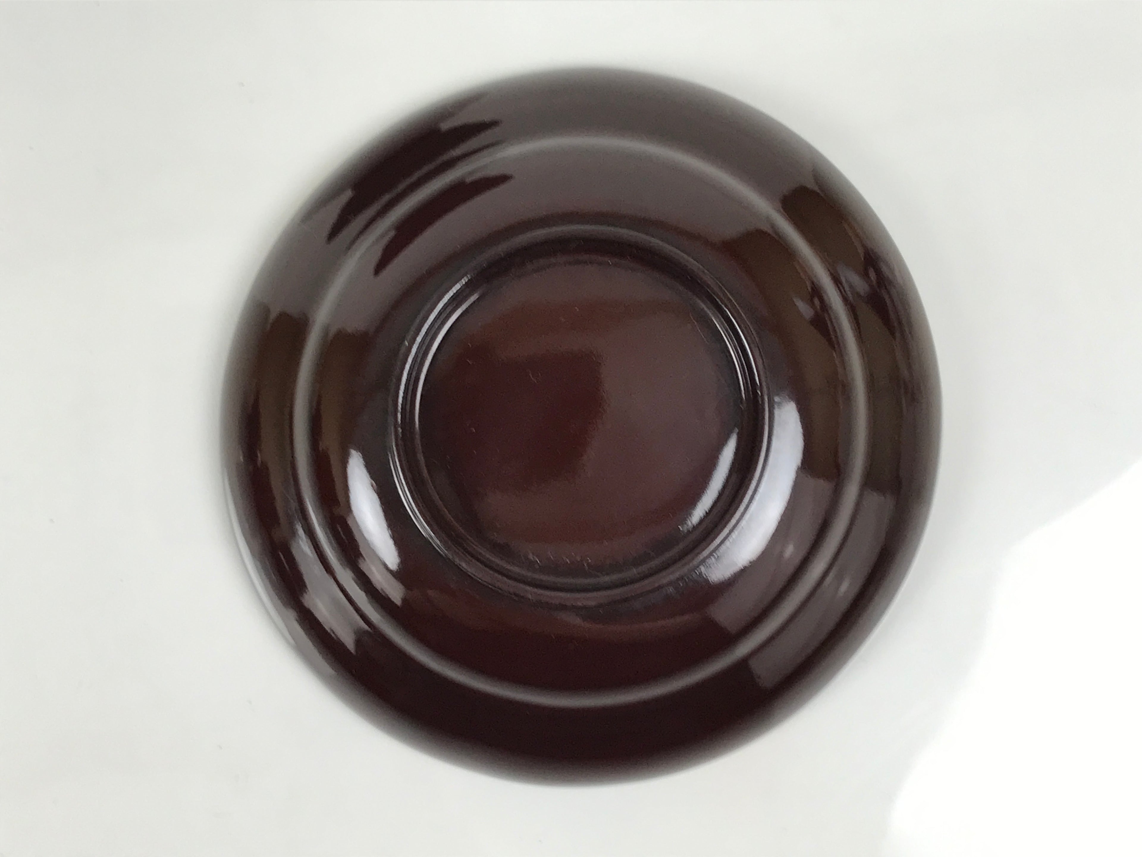 Japanese Lacquered Wooden Lidded Bowl Soup Owan Vtg Simple Brown Red LB203-KT - Bowl-chidorivintage.com