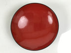 Japanese Lacquered Wooden Lidded Bowl Soup Owan Vtg Simple Brown Red LB203-KT - Bowl-chidorivintage.com
