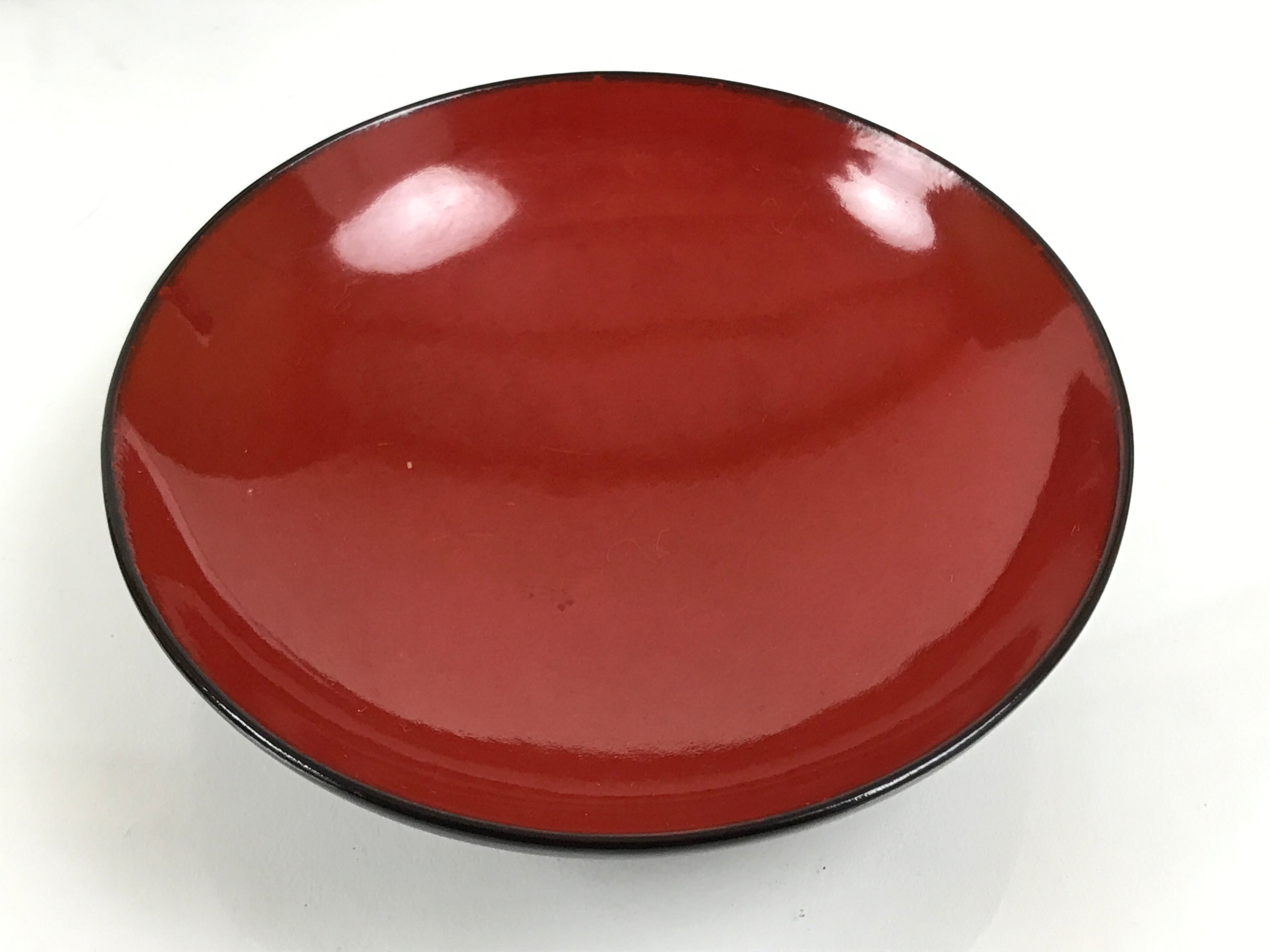 Japanese Lacquered Wooden Lidded Bowl Soup Owan Vtg Simple Brown Red LB203-KT - Bowl-chidorivintage.com