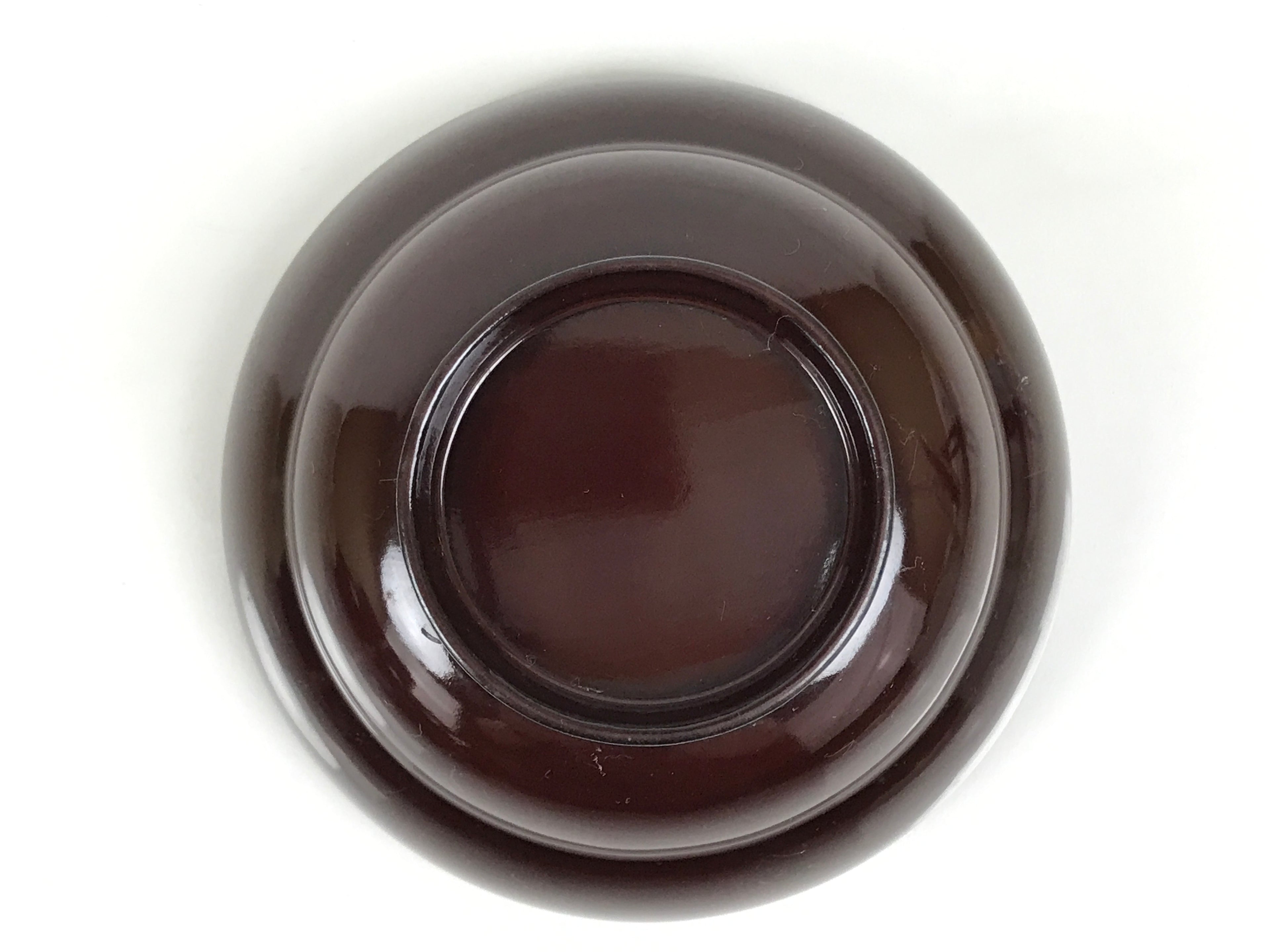 Japanese Lacquered Wooden Lidded Bowl Soup Owan Vtg Simple Brown Red LB203-KT - Bowl-chidorivintage.com
