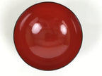 Japanese Lacquered Wooden Lidded Bowl Soup Owan Vtg Simple Brown Red LB204-KT - Bowl-chidorivintage.com