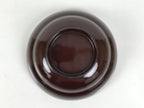 Japanese Lacquered Wooden Lidded Bowl Soup Owan Vtg Simple Brown Red LB204-KT - Bowl-chidorivintage.com