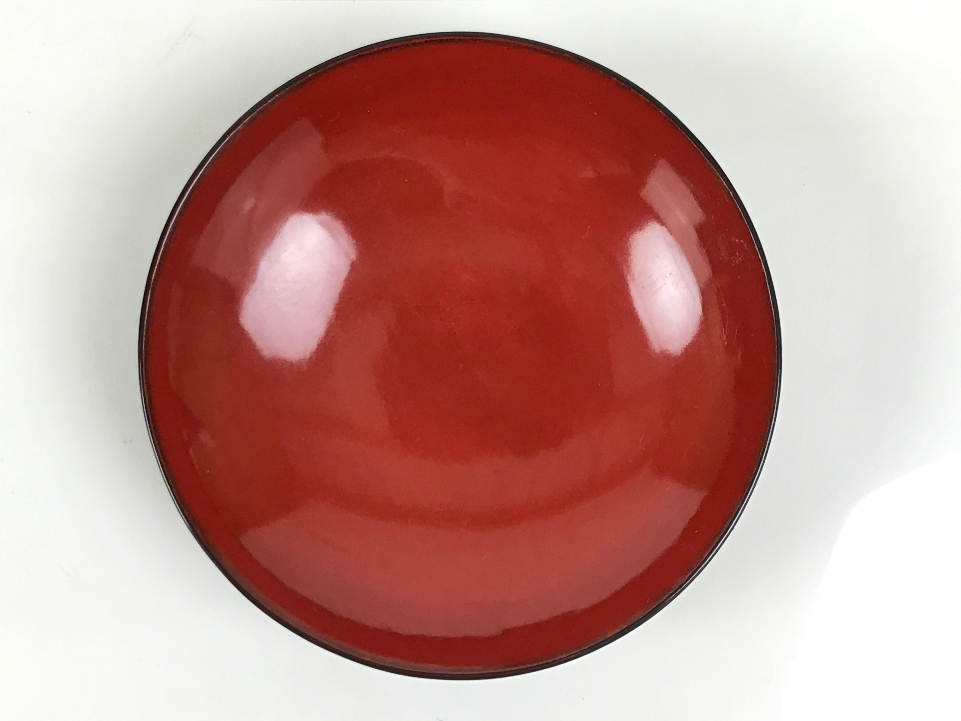 Japanese Lacquered Wooden Lidded Bowl Soup Owan Vtg Simple Brown Red LB204-KT - Bowl-chidorivintage.com