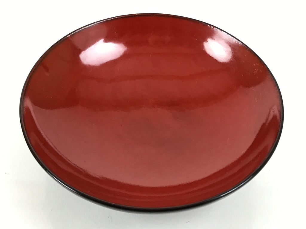 Japanese Lacquered Wooden Lidded Bowl Soup Owan Vtg Simple Brown Red LB204-KT - Bowl-chidorivintage.com