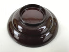 Japanese Lacquered Wooden Lidded Bowl Soup Owan Vtg Simple Brown Red LB205-KT - Bowl-chidorivintage.com
