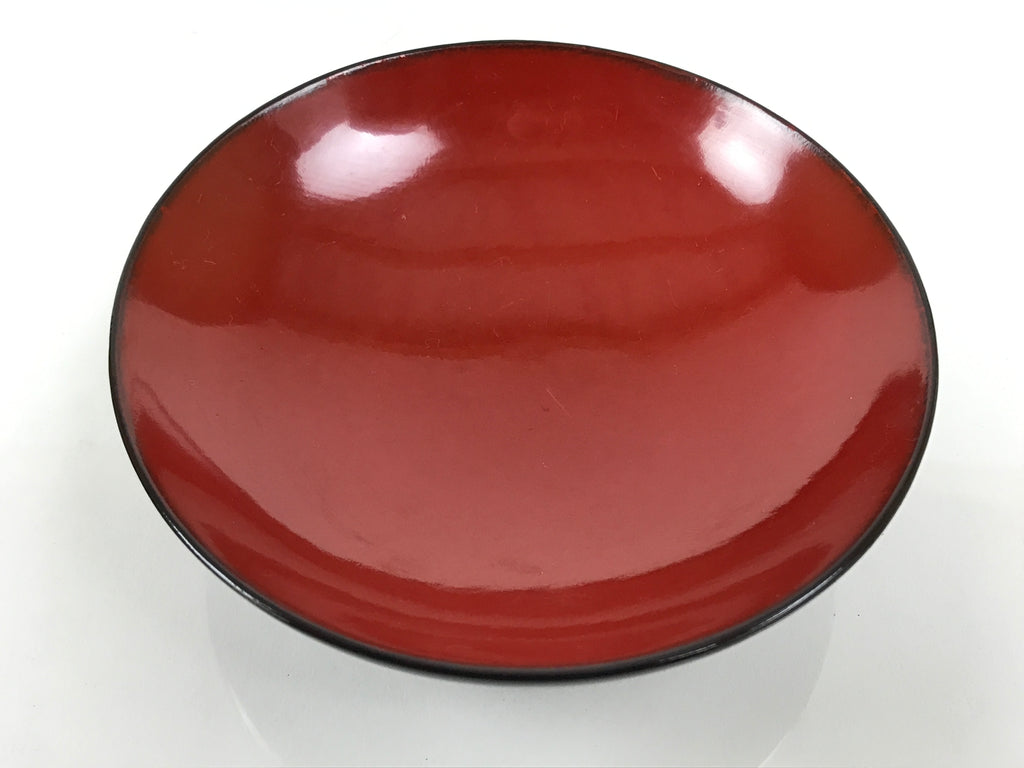 Japanese Lacquered Wooden Lidded Bowl Soup Owan Vtg Simple Brown Red LB205-KT - Bowl-chidorivintage.com