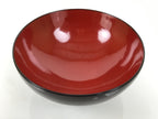 Japanese Lacquered Wooden Lidded Bowl Soup Owan Vtg Simple Brown Red LB205-KT - Bowl-chidorivintage.com