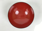 Japanese Lacquered Wooden Lidded Bowl Soup Owan Vtg Simple Brown Red LB205-KT - Bowl-chidorivintage.com
