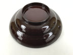 Japanese Lacquered Wooden Lidded Bowl Soup Owan Vtg Simple Brown Red LB206-KT - Bowl-chidorivintage.com