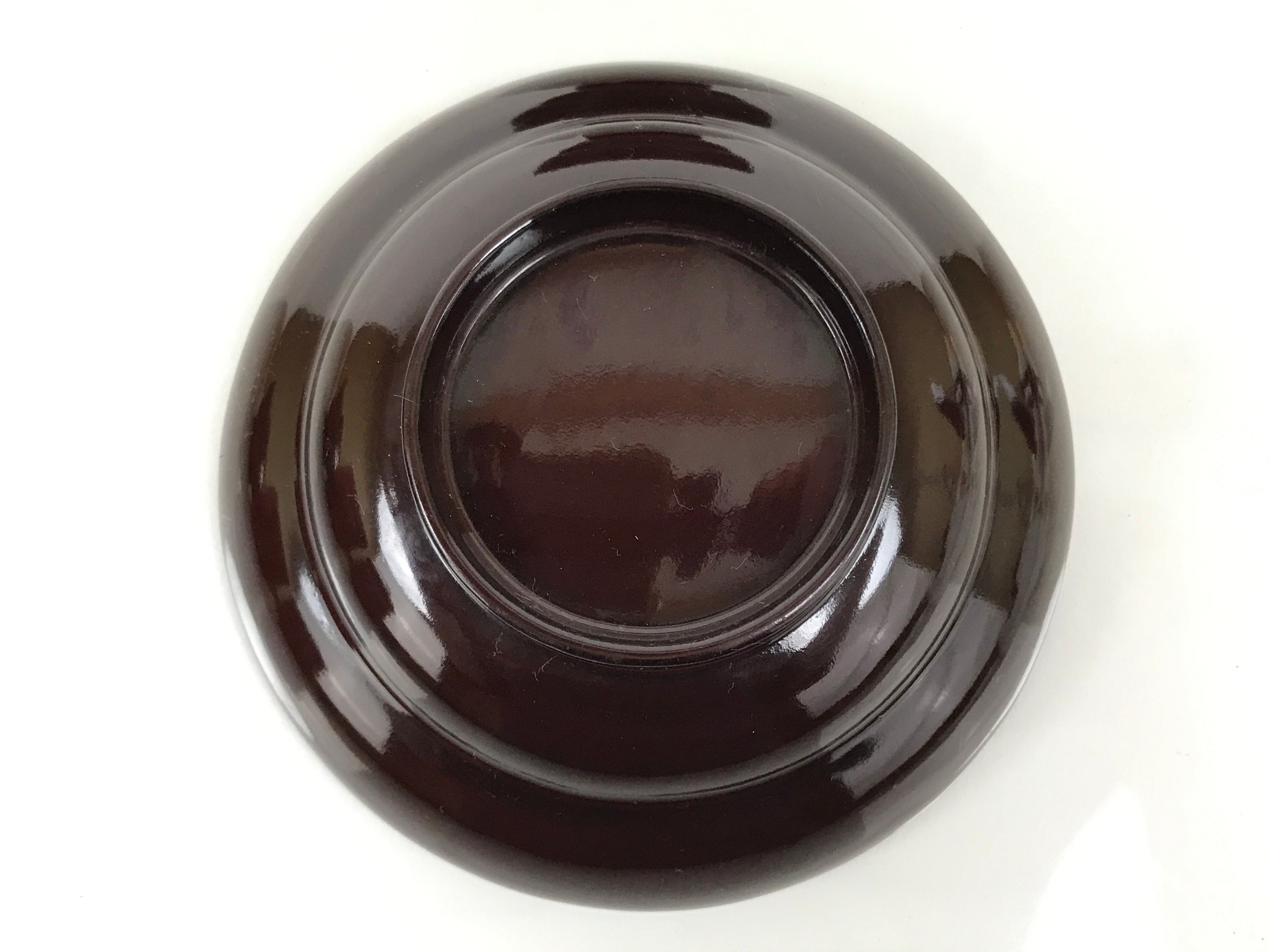 Japanese Lacquered Wooden Lidded Bowl Soup Owan Vtg Simple Brown Red LB206-KT - Bowl-chidorivintage.com