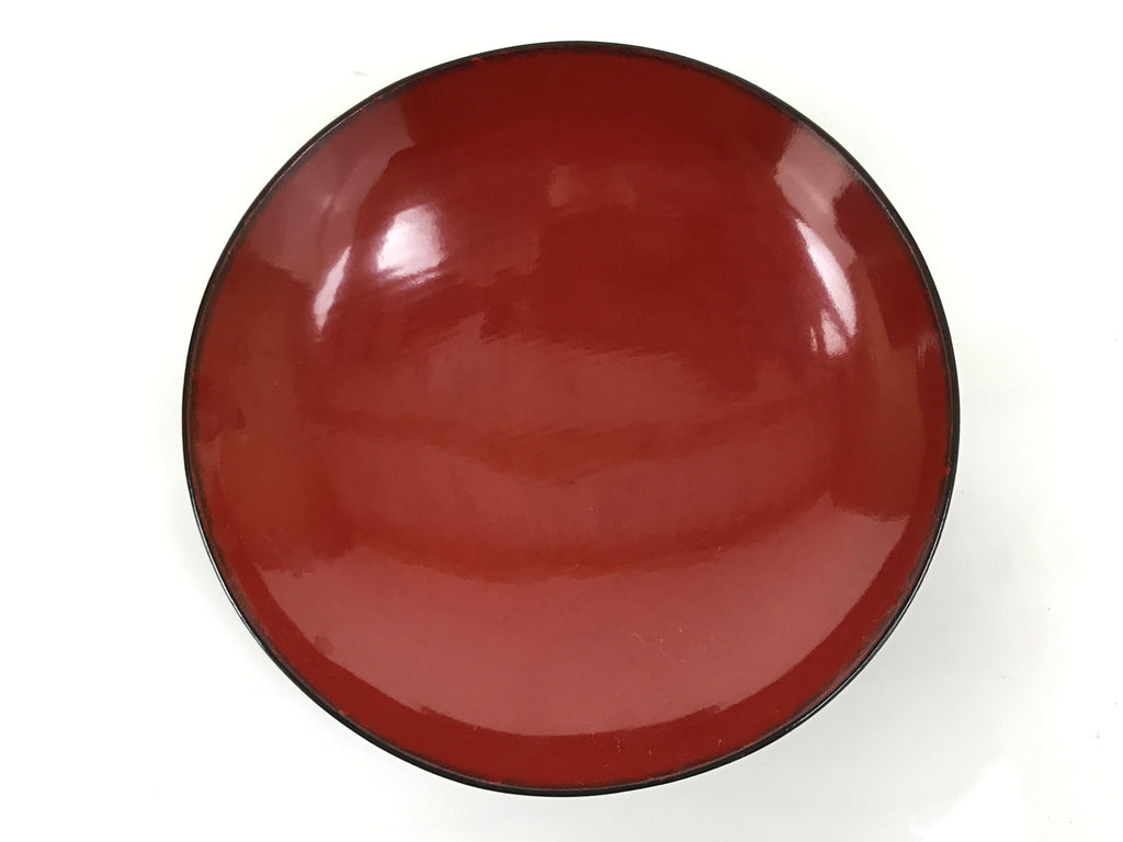 Japanese Lacquered Wooden Lidded Bowl Soup Owan Vtg Simple Brown Red LB206-KT - Bowl-chidorivintage.com