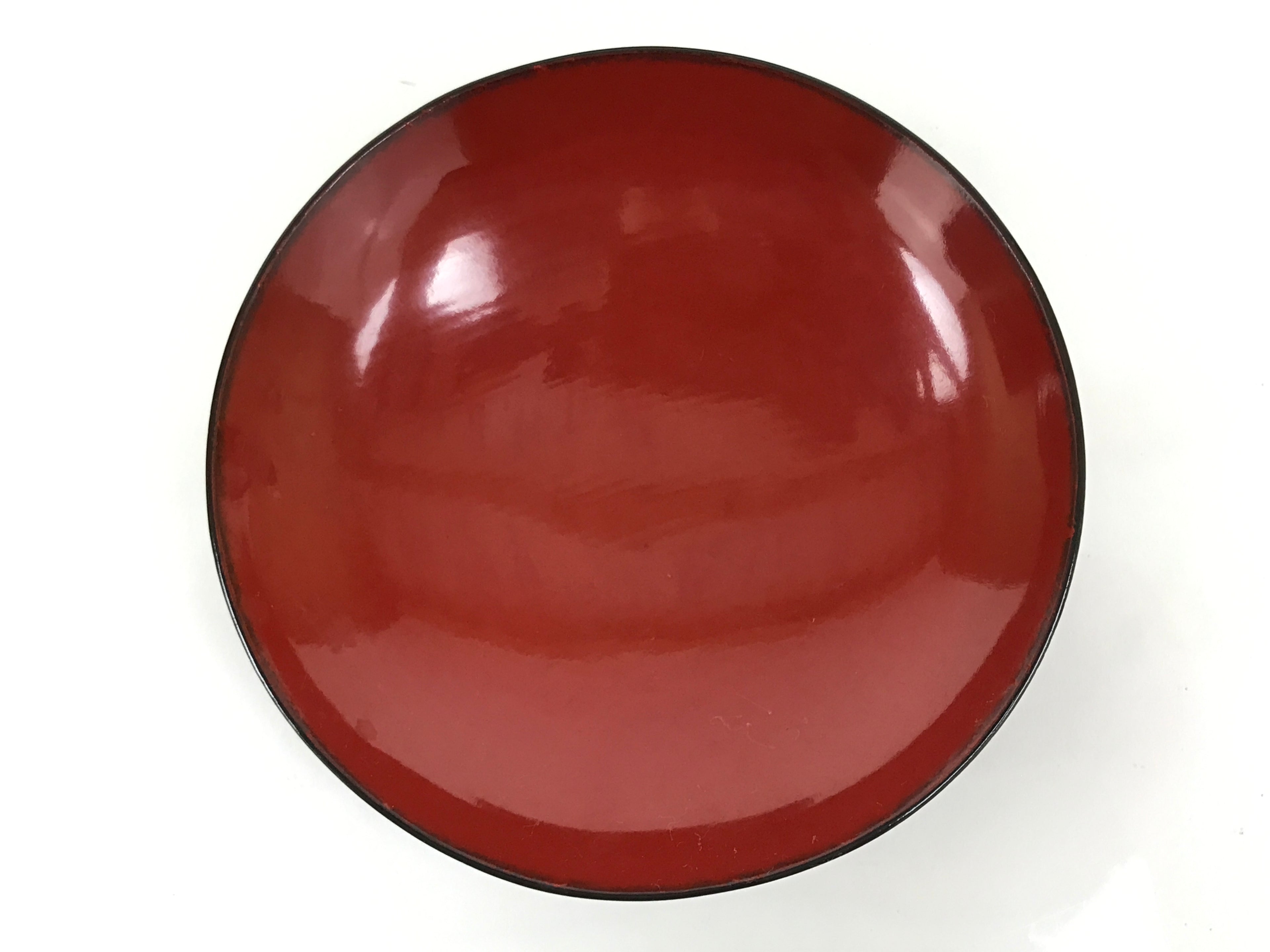 Japanese Lacquered Wooden Lidded Bowl Soup Owan Vtg Simple Brown Red LB206-KT - Bowl-chidorivintage.com