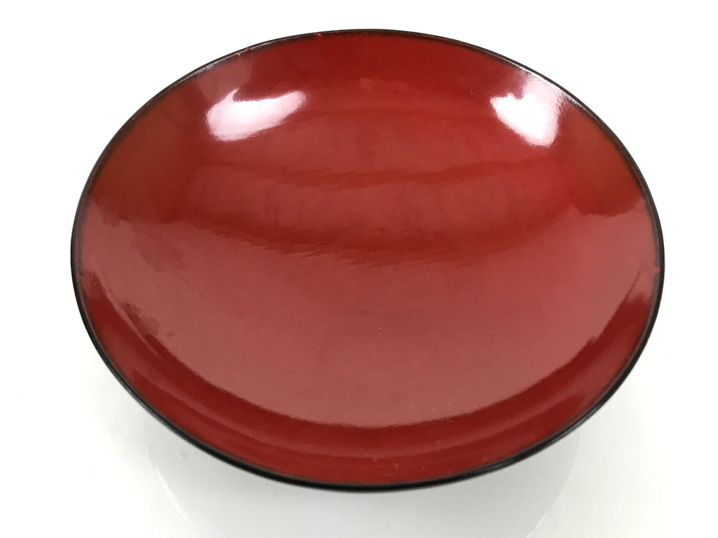 Japanese Lacquered Wooden Lidded Bowl Soup Owan Vtg Simple Brown Red LB206-KT - Bowl-chidorivintage.com