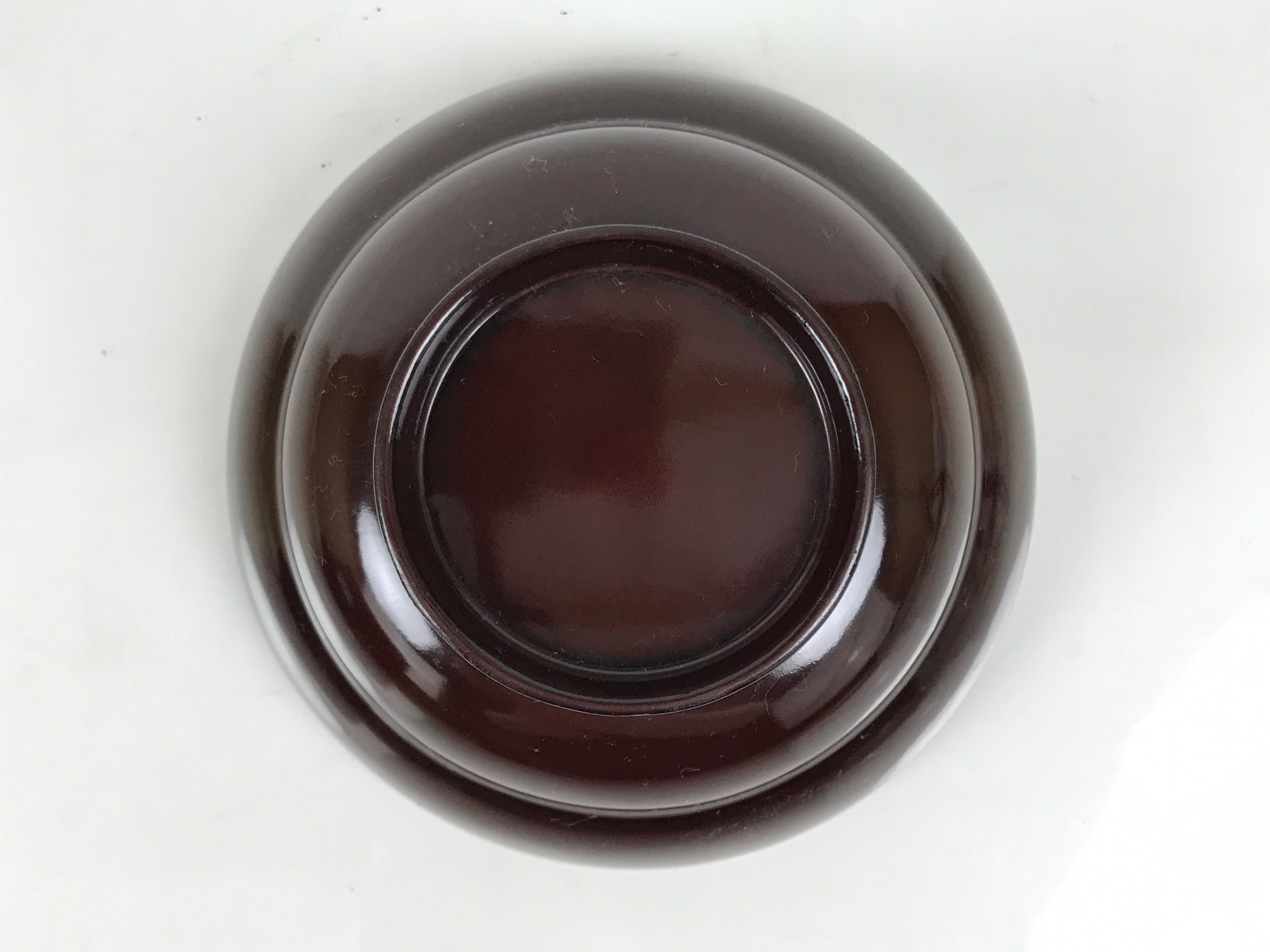 Japanese Lacquered Wooden Lidded Bowl Soup Owan Vtg Simple Brown Red LB206-KT - Bowl-chidorivintage.com
