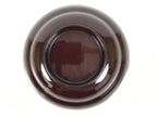 Japanese Lacquered Wooden Lidded Bowl Soup Owan Vtg Simple Brown Red LB207-KT - Bowl-chidorivintage.com