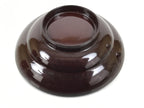 Japanese Lacquered Wooden Lidded Bowl Soup Owan Vtg Simple Brown Red LB208-KT - Bowl-chidorivintage.com