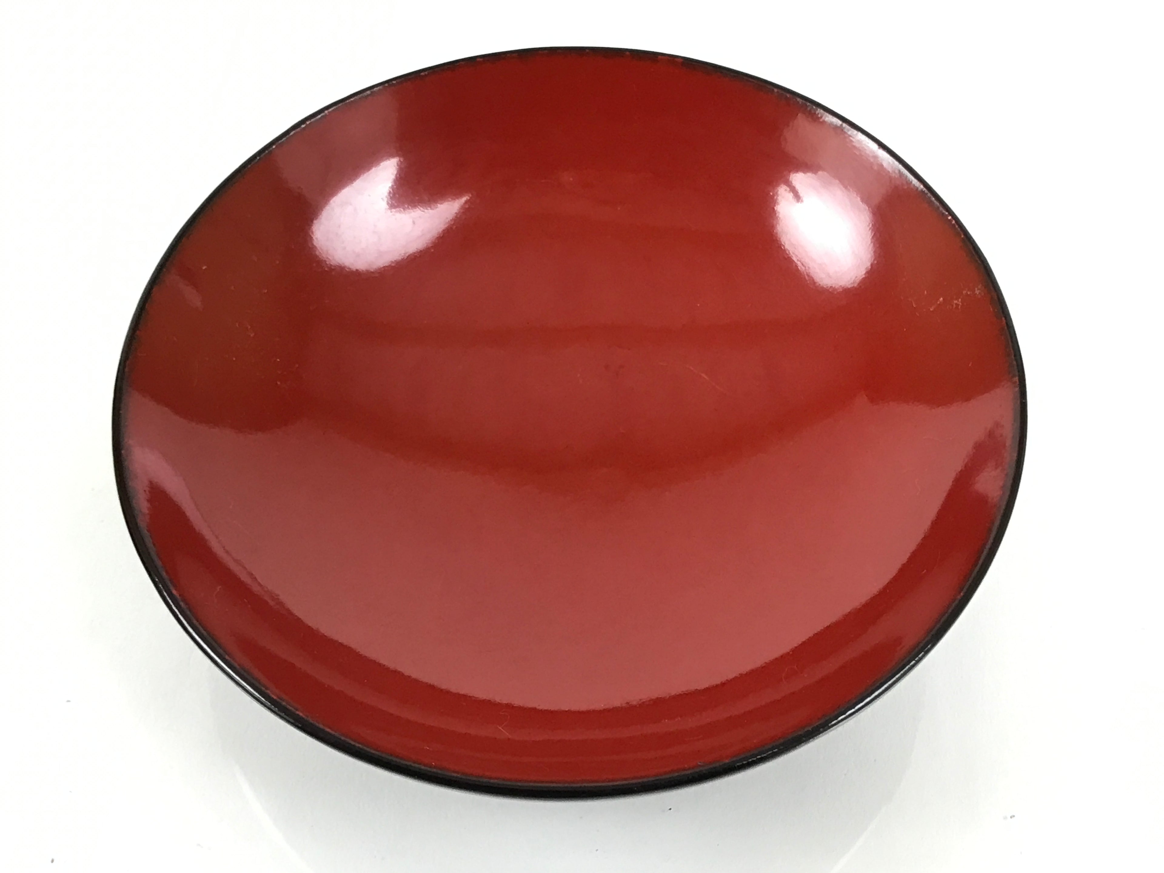 Japanese Lacquered Wooden Lidded Bowl Soup Owan Vtg Simple Brown Red LB208-KT - Bowl-chidorivintage.com