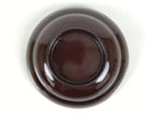Japanese Lacquered Wooden Lidded Bowl Soup Owan Vtg Simple Brown Red LB208-KT - Bowl-chidorivintage.com