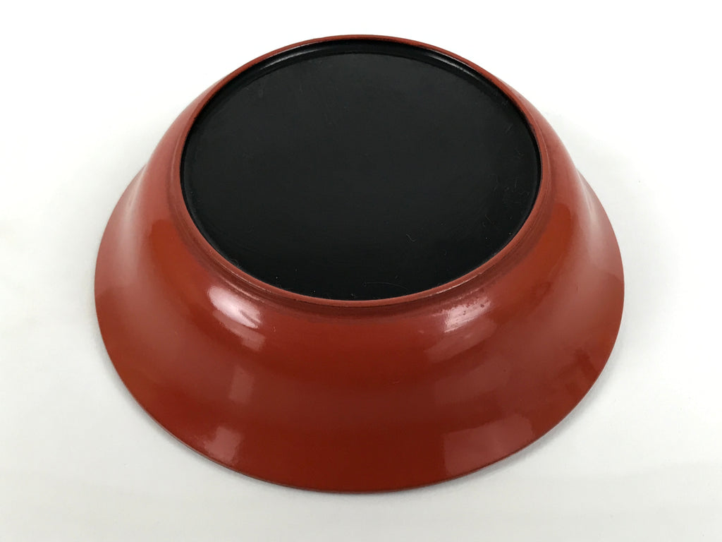 Japanese Lacquered Wooden Small Bowl Vtg Kobachi Dish Urushi Red Orange LB175-KT - Bowl-chidorivintage.com