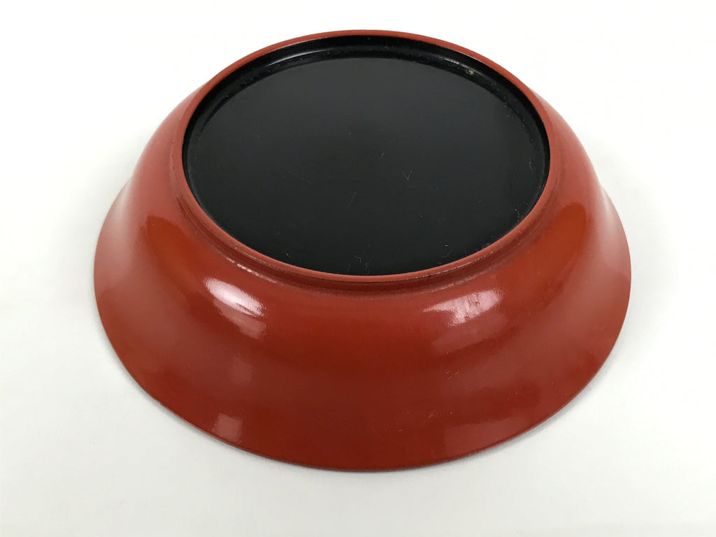 Japanese Lacquered Wooden Small Bowl Vtg Kobachi Dish Urushi Red Orange LB176-KT - Bowl-chidorivintage.com