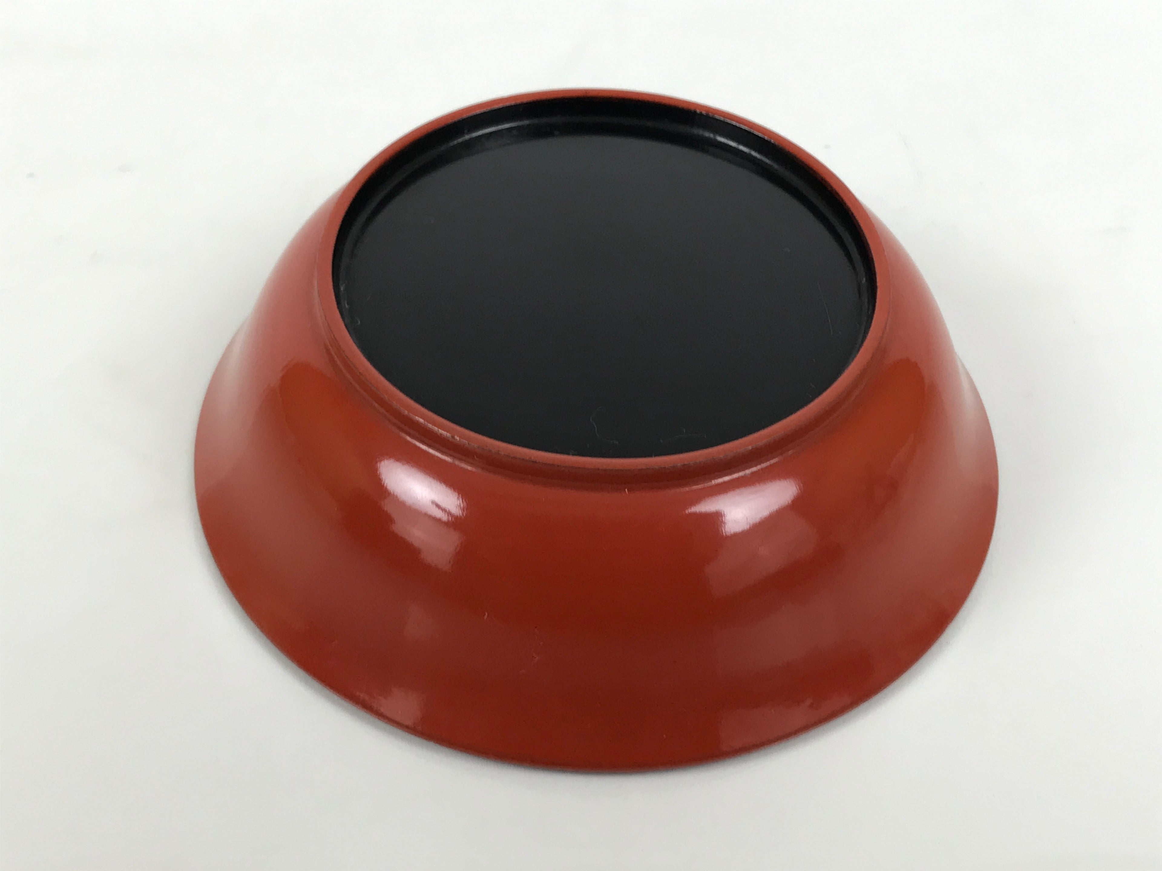 Japanese Lacquered Wooden Small Bowl Vtg Kobachi Dish Urushi Red Orange LB177-KT - Bowl-chidorivintage.com