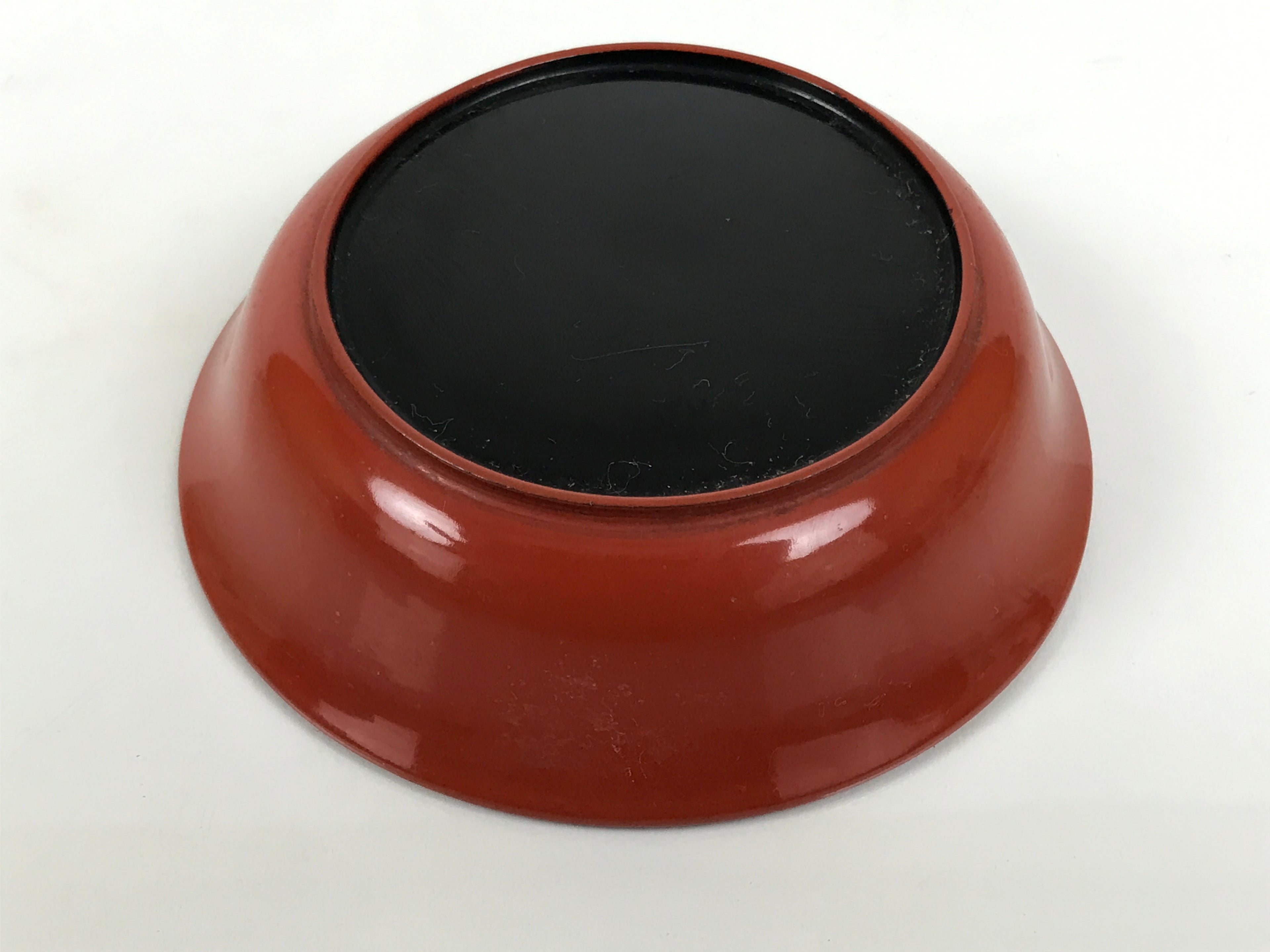 Japanese Lacquered Wooden Small Bowl Vtg Kobachi Dish Urushi Red Orange LB178-KT - Bowl-chidorivintage.com