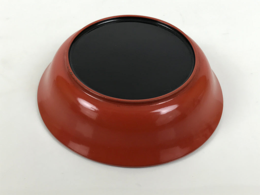 Japanese Lacquered Wooden Small Bowl Vtg Kobachi Dish Urushi Red Orange LB179-KT - Bowl-chidorivintage.com