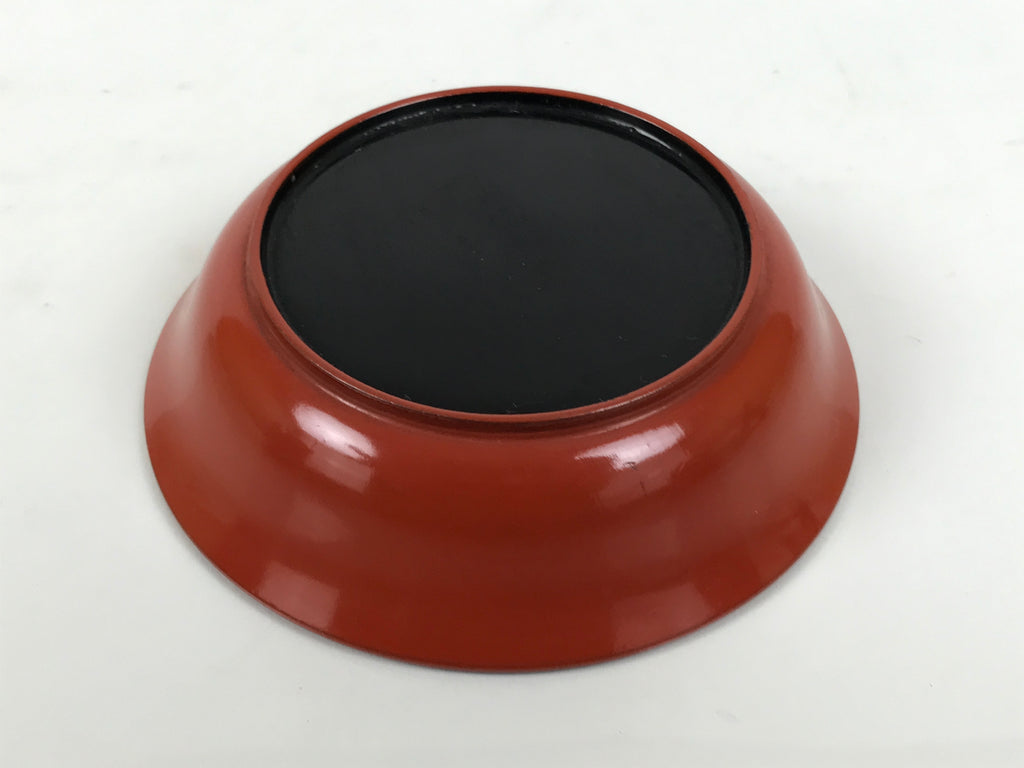 Japanese Lacquered Wooden Small Bowl Vtg Kobachi Dish Urushi Red Orange LB181-KT - Bowl-chidorivintage.com