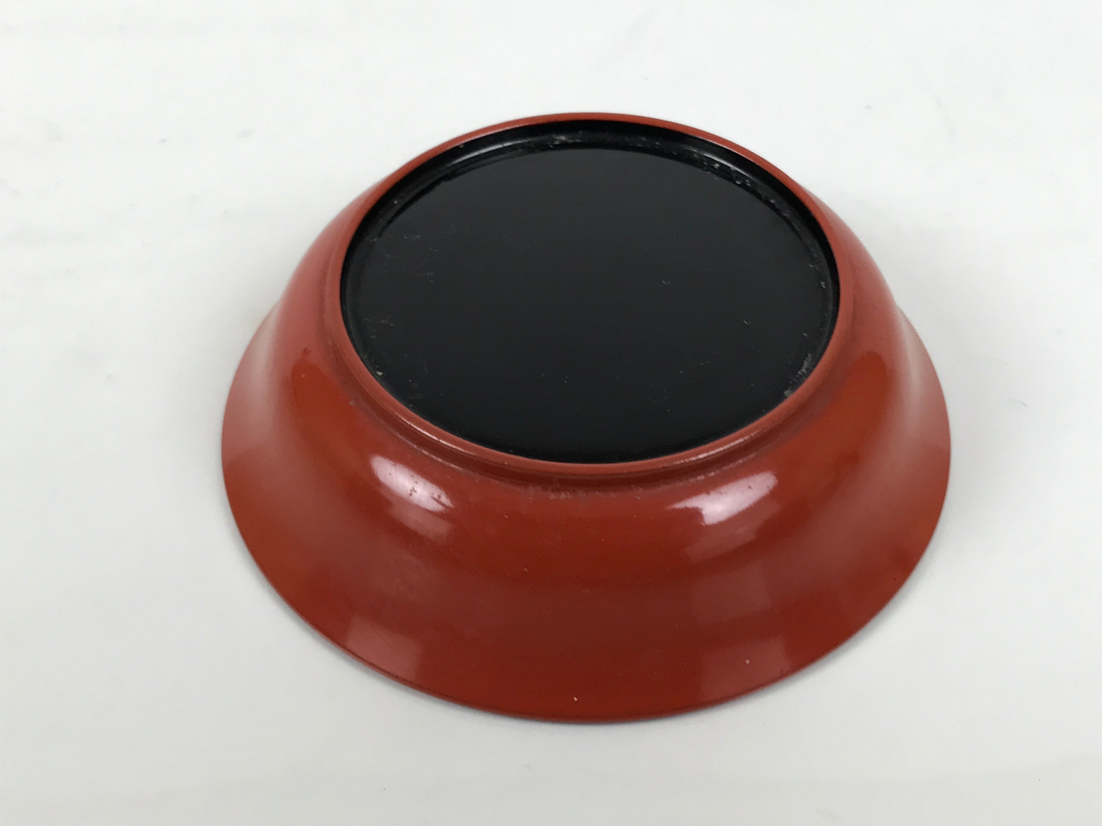 Japanese Lacquered Wooden Small Bowl Vtg Kobachi Dish Urushi Red Orange LB182-KT - Bowl-chidorivintage.com
