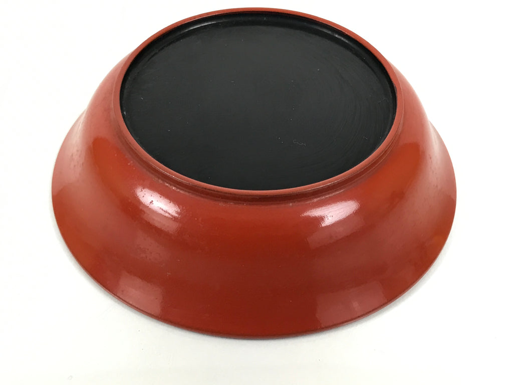 Japanese Lacquered Wooden Small Bowl Vtg Kobachi Dish Urushi Red Orange LB185-KT - Bowl-chidorivintage.com