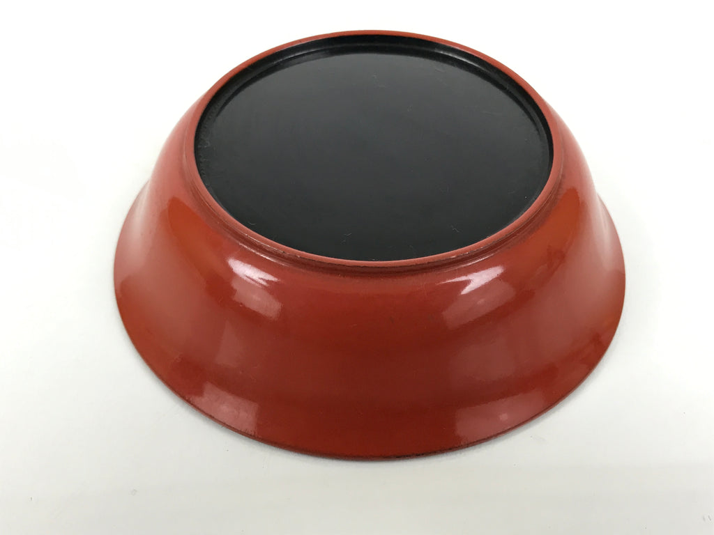 Japanese Lacquered Wooden Small Bowl Vtg Kobachi Dish Urushi Red Orange LB186-KT - Bowl-chidorivintage.com