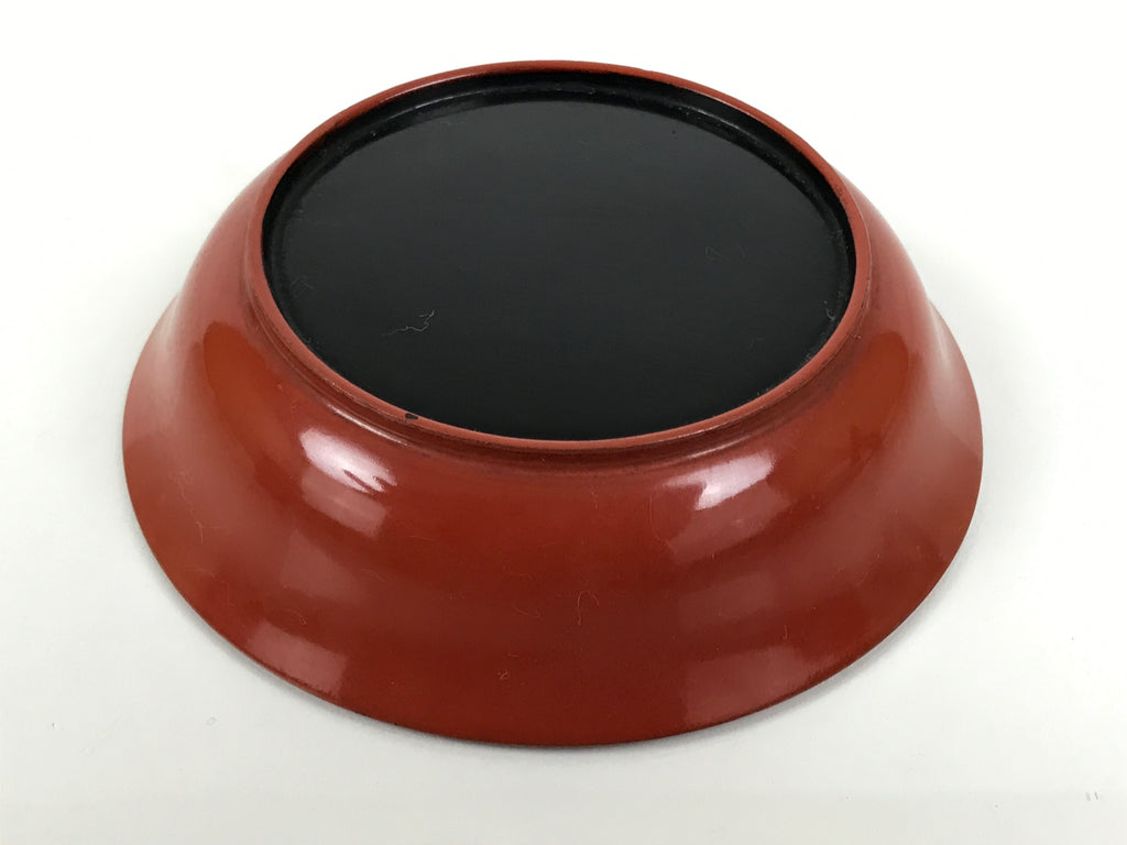 Japanese Lacquered Wooden Small Bowl Vtg Kobachi Dish Urushi Red Orange LB188-KT - Bowl-chidorivintage.com
