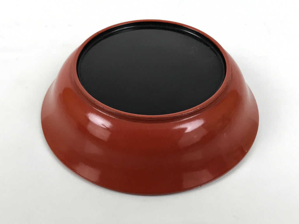 Japanese Lacquered Wooden Small Bowl Vtg Kobachi Dish Urushi Red Orange LB189-KT - Bowl-chidorivintage.com