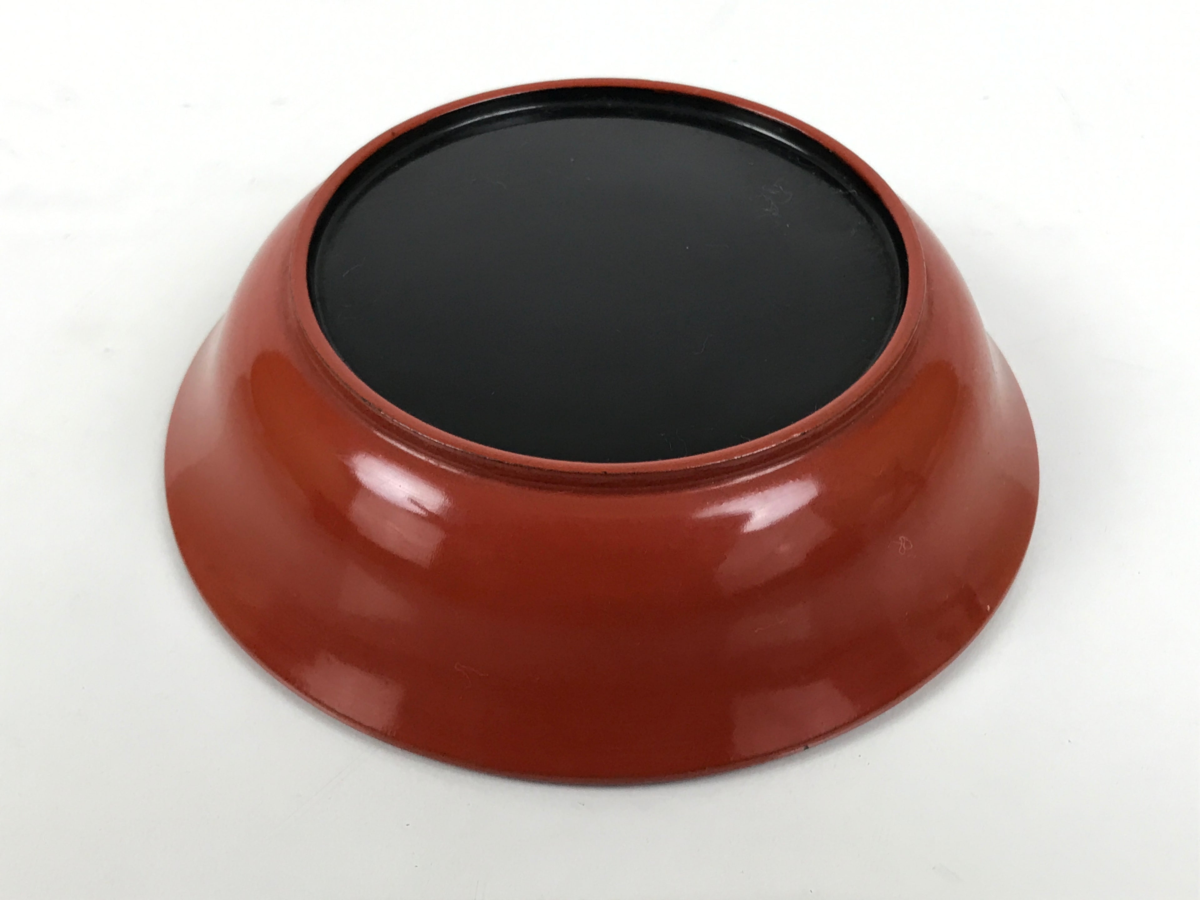 Japanese Lacquered Wooden Small Bowl Vtg Kobachi Dish Urushi Red Orange LB189-KT - Bowl-chidorivintage.com