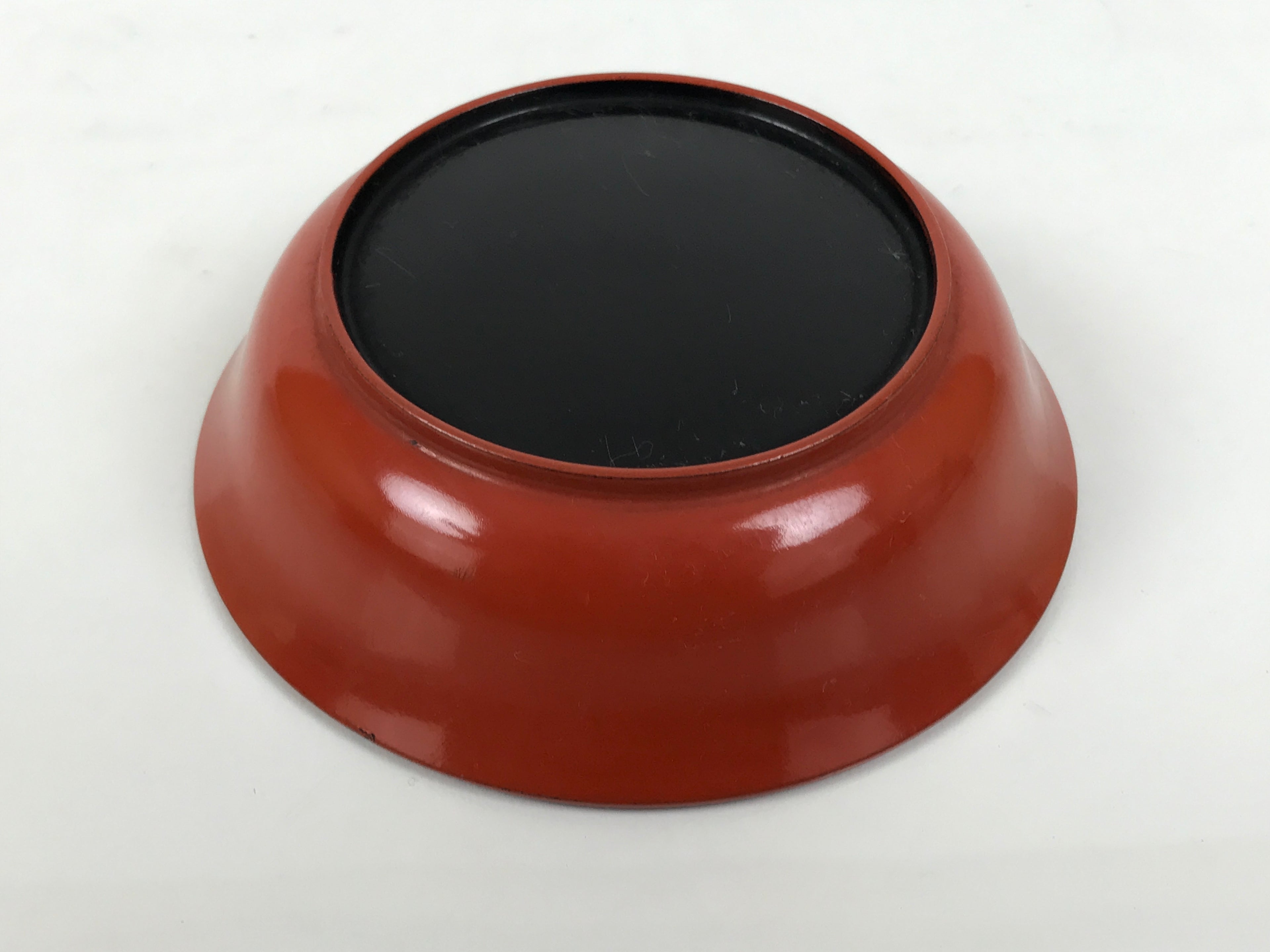 Japanese Lacquered Wooden Small Bowl Vtg Kobachi Dish Urushi Red Orange LB190-KT - Bowl-chidorivintage.com