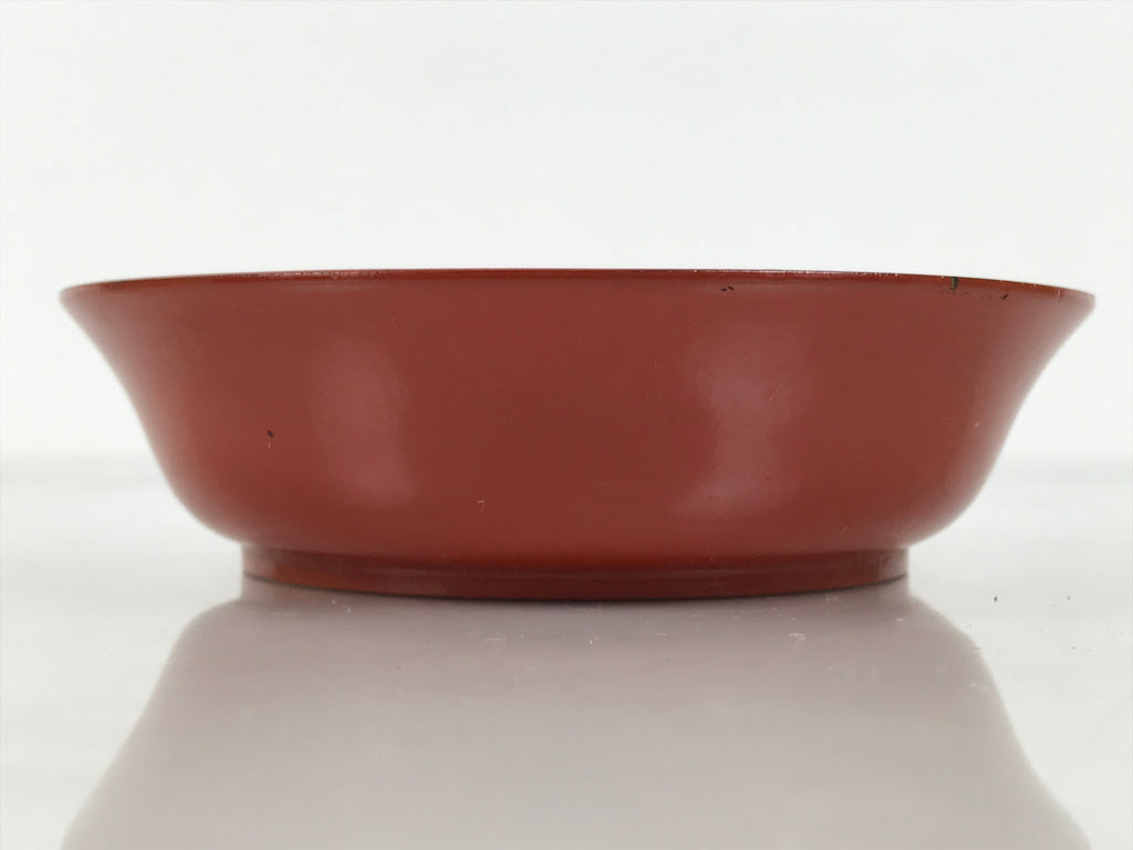 Japanese Lacquered Wooden Small Bowl Vtg Kobachi Dish Urushi Red Orange LB191-KT - Bowl-chidorivintage.com