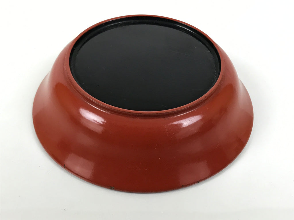 Japanese Lacquered Wooden Small Bowl Vtg Kobachi Dish Urushi Red Orange LB191-KT - Bowl-chidorivintage.com