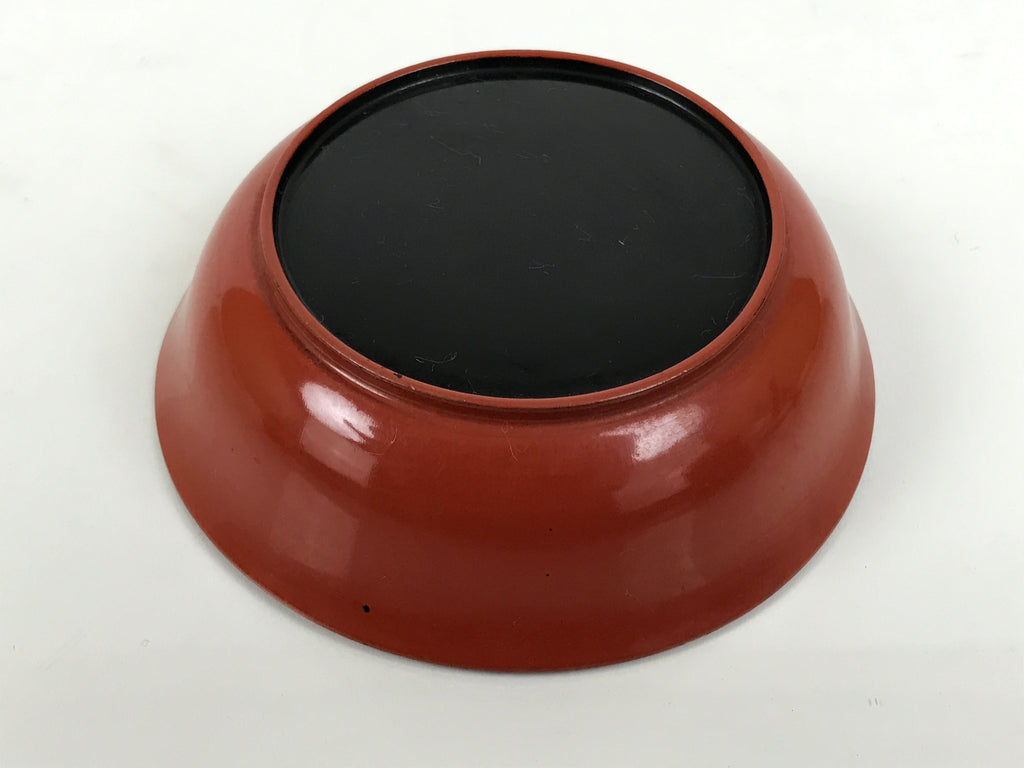 Japanese Lacquered Wooden Small Bowl Vtg Kobachi Dish Urushi Red Orange LB192-KT - Bowl-chidorivintage.com