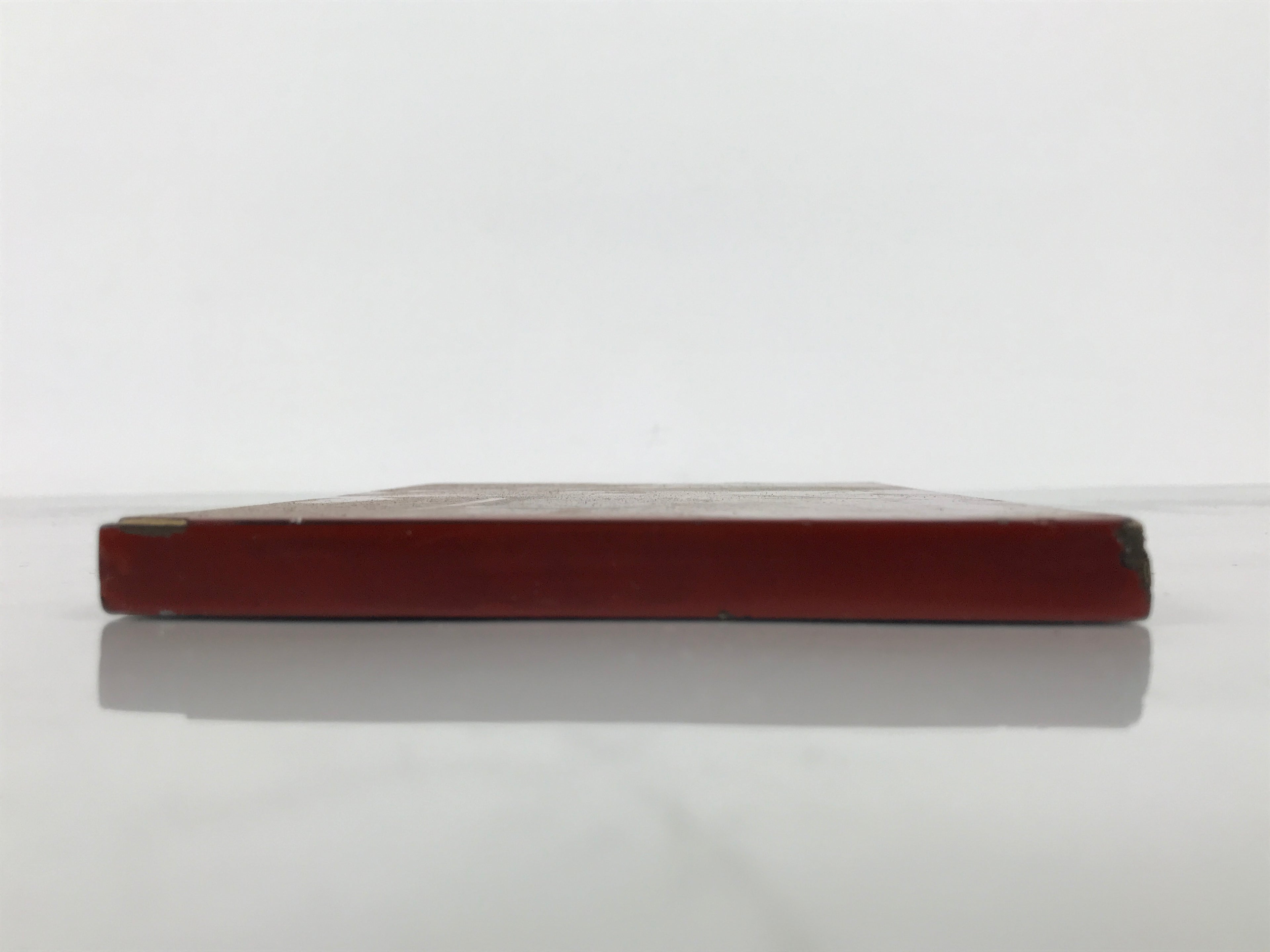 Antique Japanese Lacquered Wooden Tray Obon Lantern Woman Makie Gold Red L624-KT - Tray-chidorivintage.com