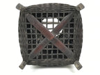 Japanese Handwoven Bamboo Basket Vtg Kago Ikebana Flower Arrangement Vase B268-KT - Basket-chidorivintage.com
