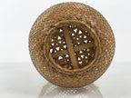 Japanese Handwoven Bamboo Basket Vtg Kago Ikebana Flower Arrangement Vase B270-KT - Basket-chidorivintage.com