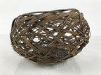 Japanese Handwoven Bamboo Basket Vtg Kago Ikebana Flower Arrangement Vase B271-KT - Basket-chidorivintage.com